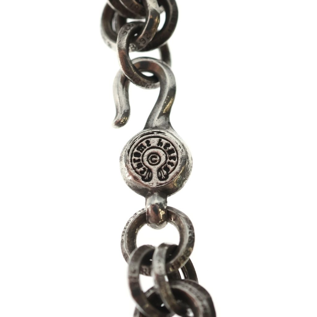 Chrome Hearts 2 Double B Ring Bracelet Silver — view 5