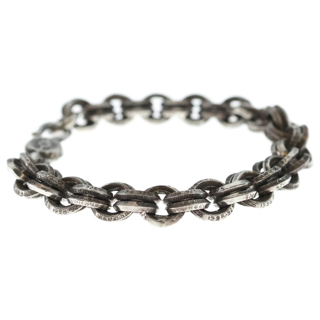 Chrome Hearts 2 Double B Ring Bracelet Silver — view 3