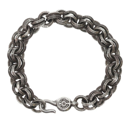 Chrome Hearts 2 Double B Ring Bracelet Silver — view 2