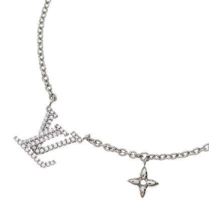 Louis Vuitton LV Iconic Rhinestone Pendant Chain Silver