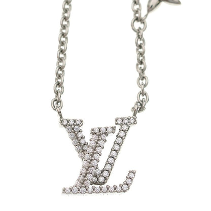 Louis Vuitton LV Iconic Rhinestone Pendant Chain Silver — view 3