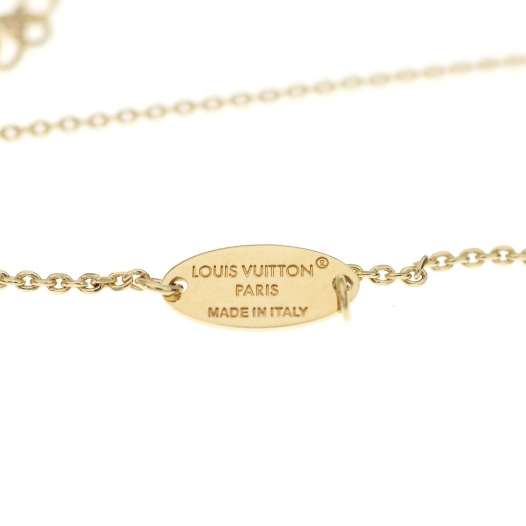 Louis Vuitton LV Flower Gram Pendant Chain Gold — view 5