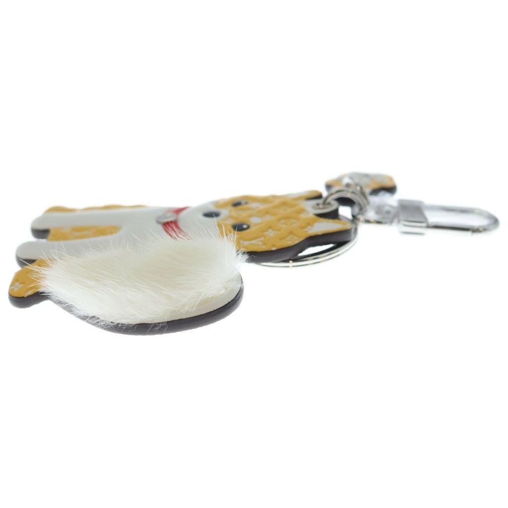 Louis Vuitton Monogram Porte Cles LV Shiva Bag Charm Key Holder Key Ring White — view 3