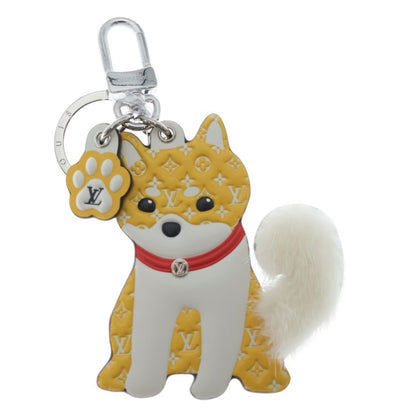 Louis Vuitton Monogram Porte Cles LV Shiva Bag Charm Key Holder Key Ring White