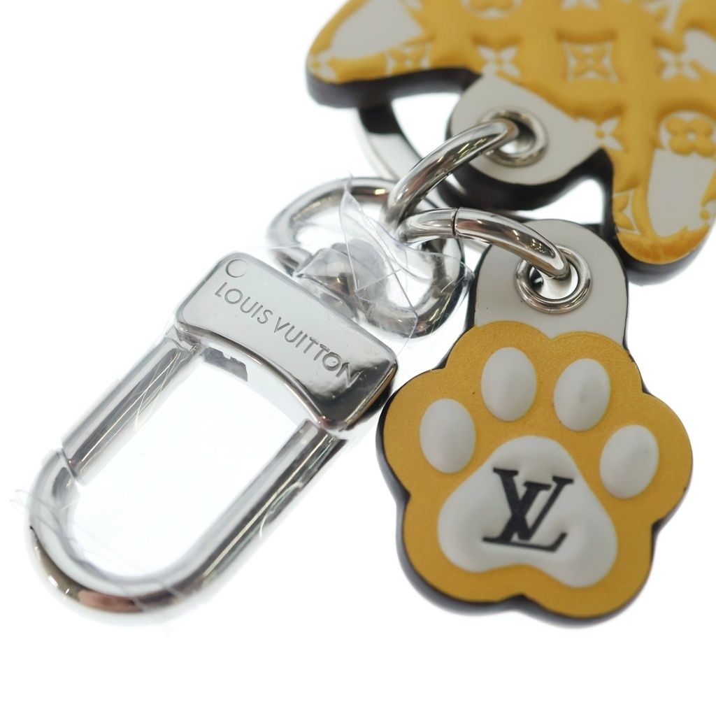 Louis Vuitton Monogram Porte Cles LV Shiva Bag Charm Key Holder Key Ring White — view 5