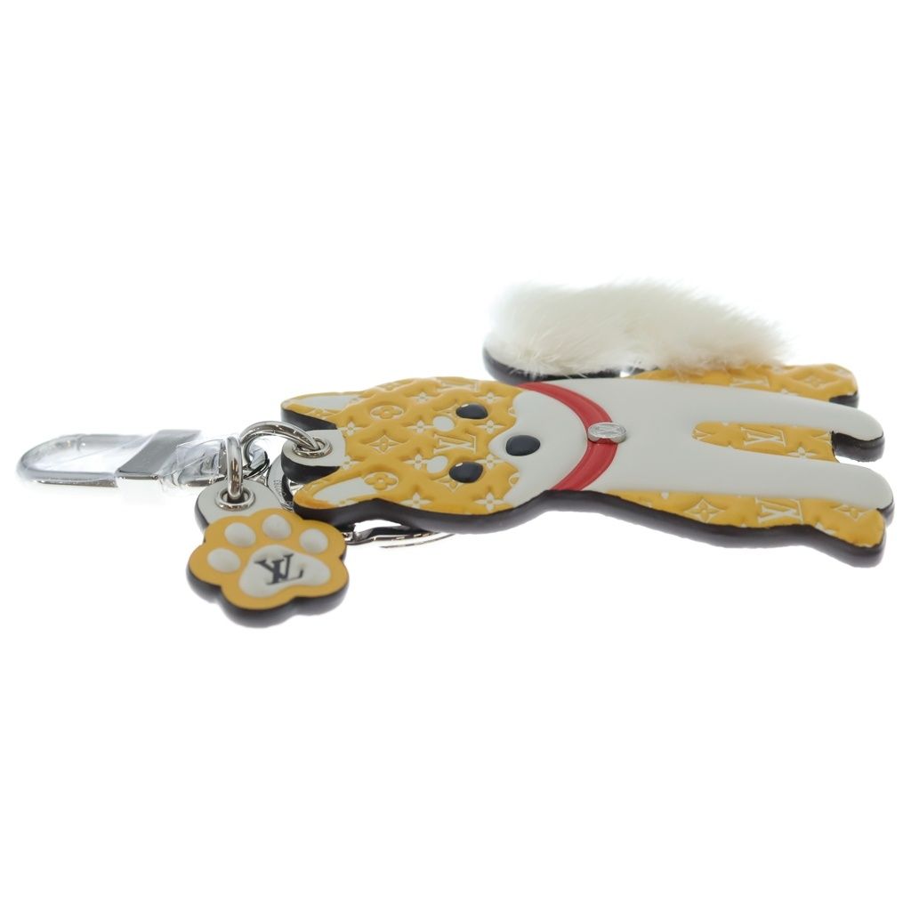 Louis Vuitton Monogram Porte Cles LV Shiva Bag Charm Key Holder Key Ring White — view 4