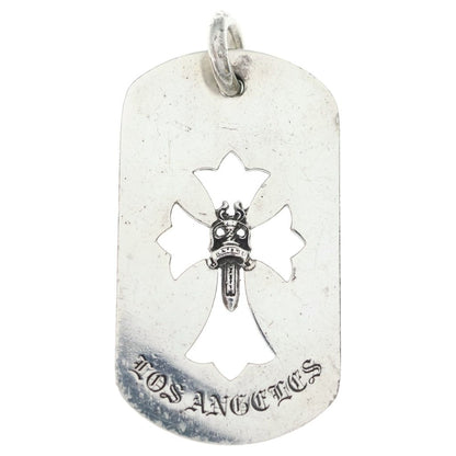 Chrome Hearts D Tag Lrg Ltd Large Dog Tag la Limited Necklace