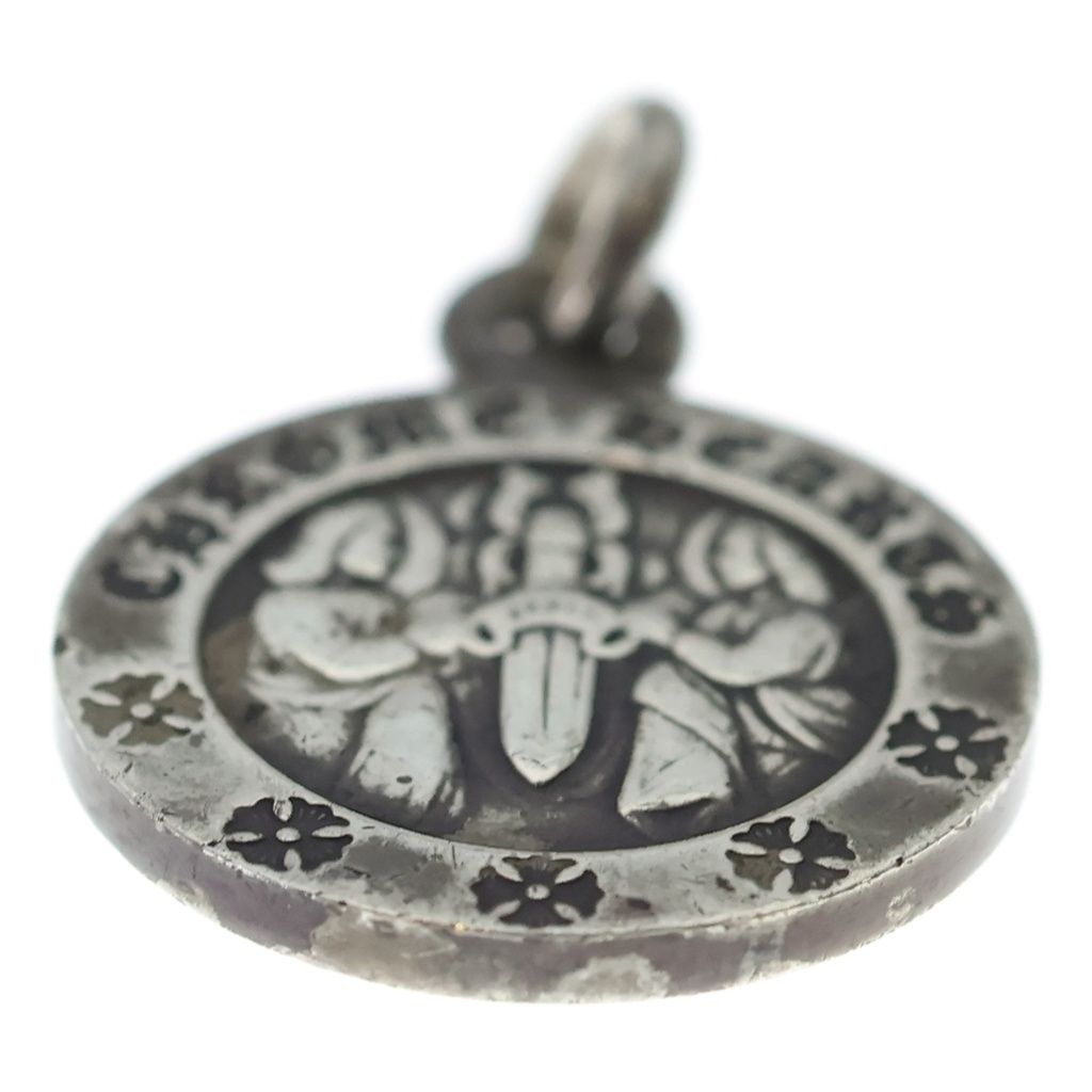 Chrome Hearts Chrm Angl Mdl V2 Angel Medal Charm Pendant Top Silver — view 5