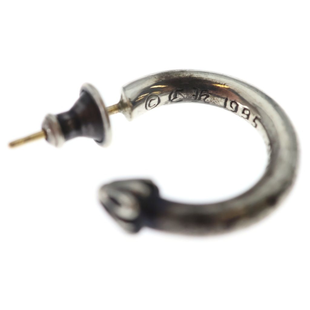 Chrome Hearts Hoop Plain Earrings Silver — view 5