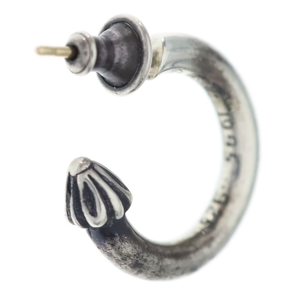 Chrome Hearts Hoop Plain Earrings Silver — view 2