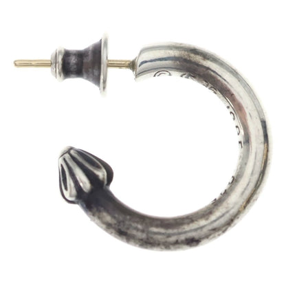 Chrome Hearts Hoop Plain Earrings Silver — view 4