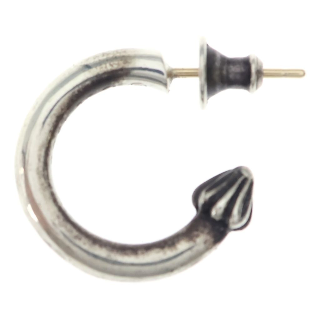 Chrome Hearts Hoop Plain Earrings Silver — view 3