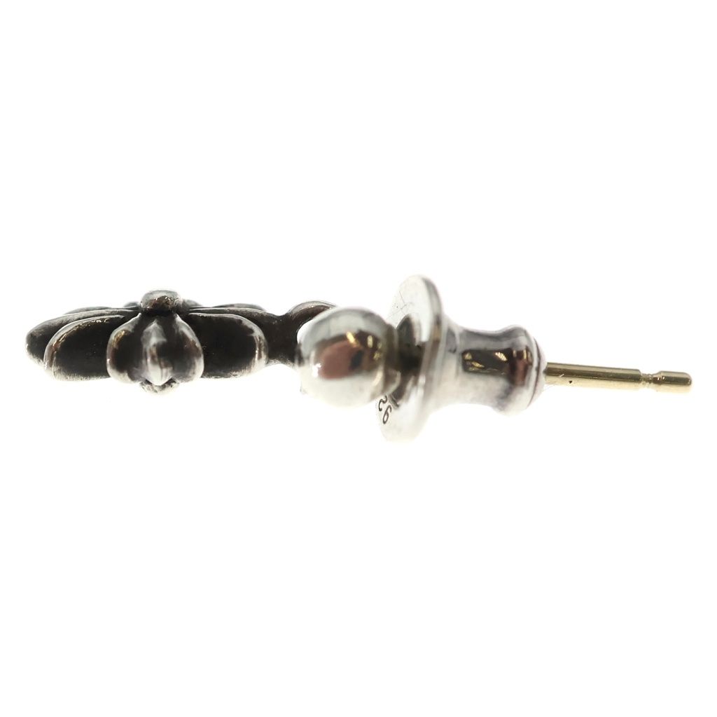 Chrome Hearts Tny CH Pls Tiny CH Plus Drop Earrings Silver — view 3