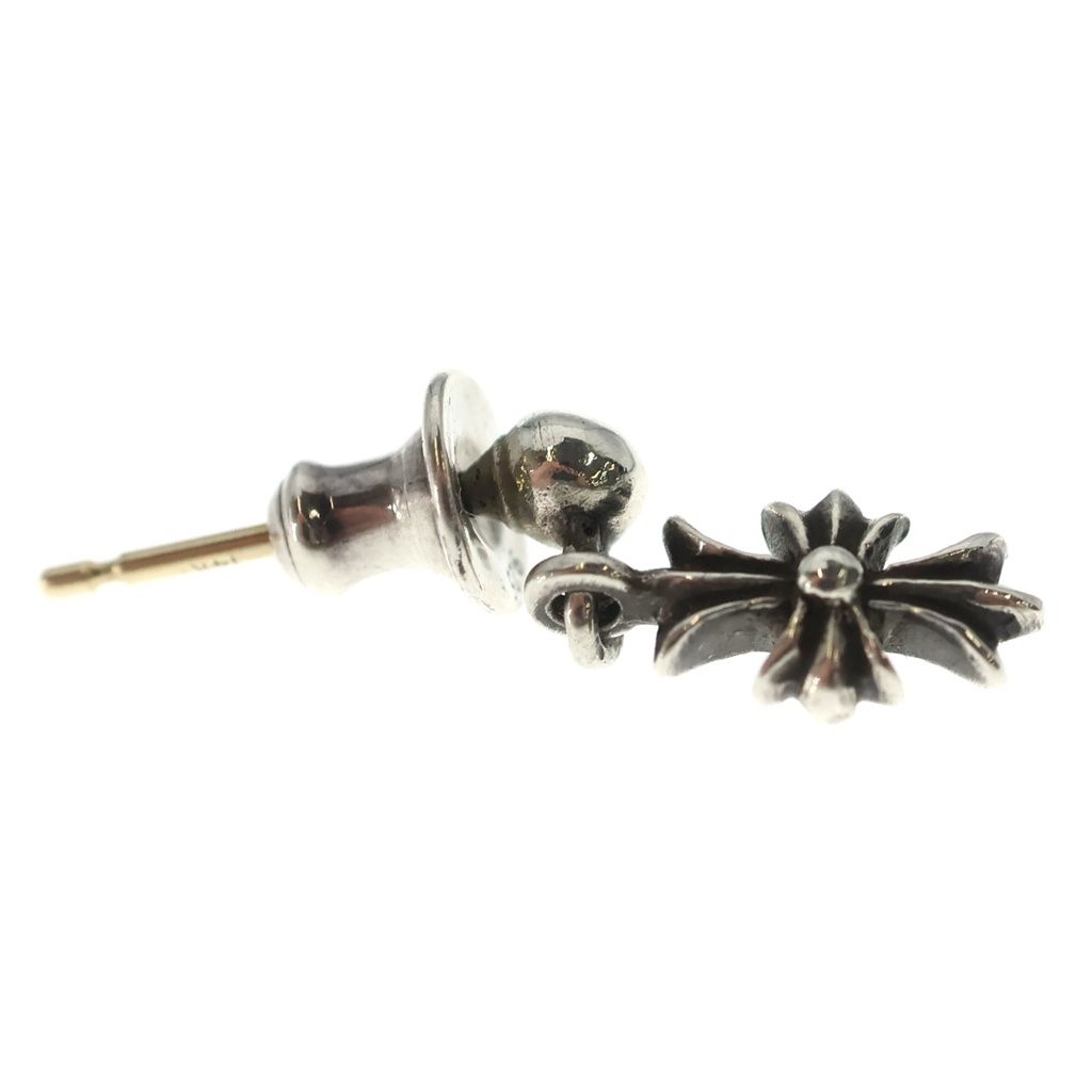 Chrome Hearts Tny CH Pls Tiny CH Plus Drop Earrings Silver — view 4