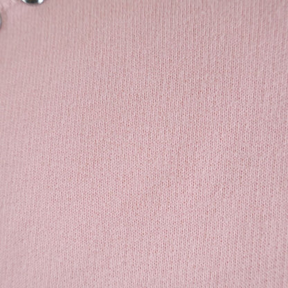 Miu Miu League Logo Print Studded Crew Neck Pullover Sweatshirt Pink — view 4