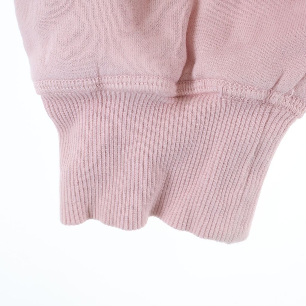 Miu Miu League Logo Print Studded Crew Neck Pullover Sweatshirt Pink — view 5