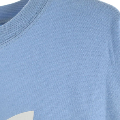 Gucci Adidas Logo Print Short Sleeve T-Shirt Light Blue — view 4