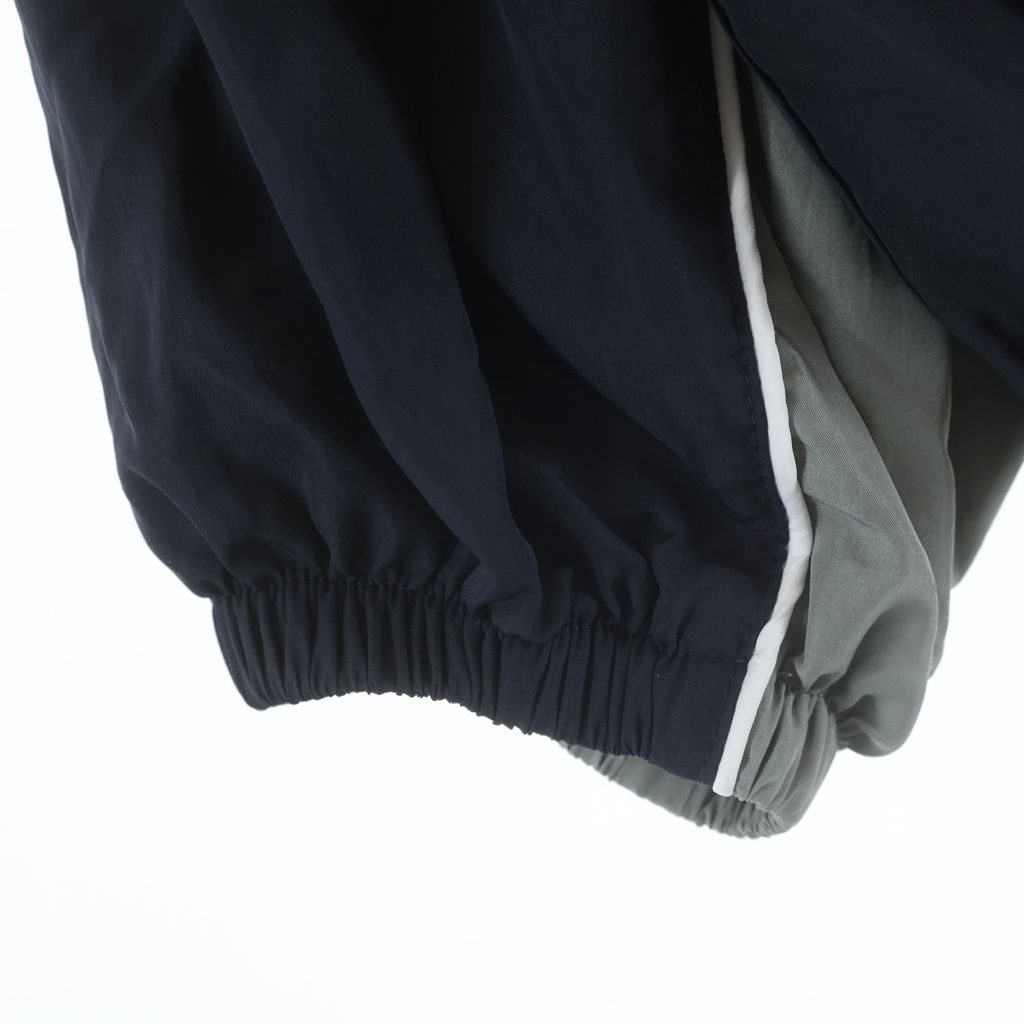 Miu Miu Technical Poplin Nylon Hooded Zip Up Jacket Navy Gray — view 5
