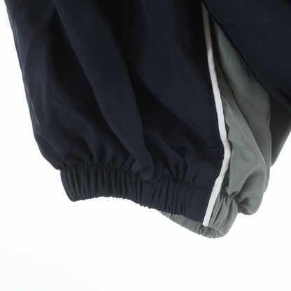 Miu Miu Technical Poplin Nylon Hooded Zip Up Jacket Navy Gray — view 5