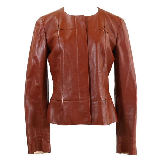 Chanel Cruise Collection Brown Lambskin Jacket 38