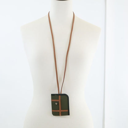 Hermes V-swift Leather Long Necklace Clochette Jumper — view 9