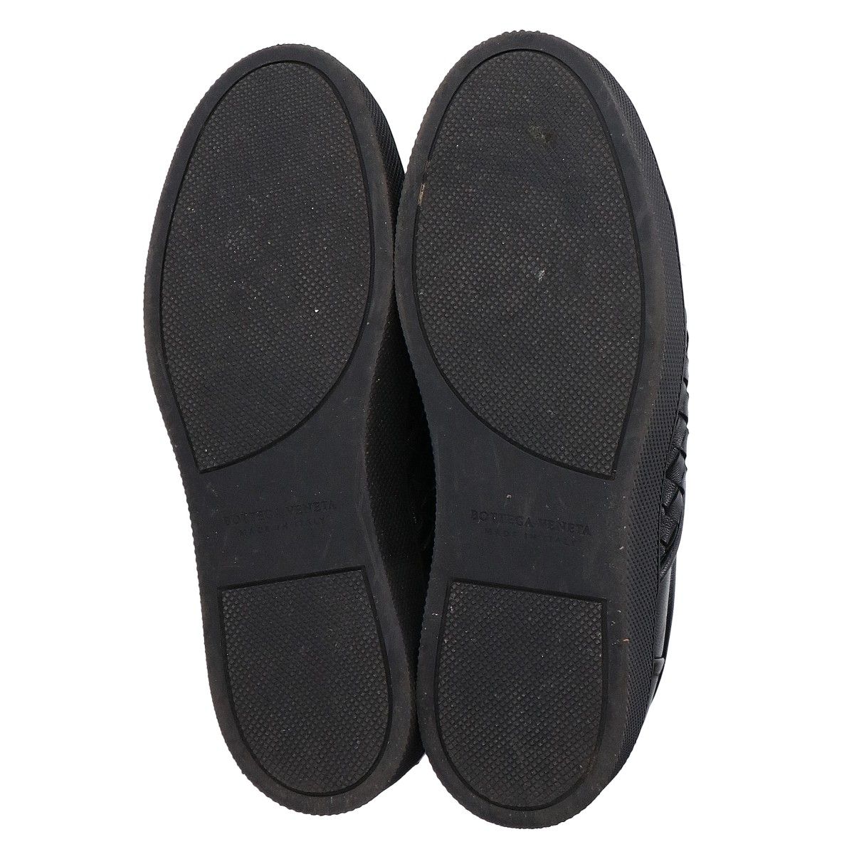 Bottega Veneta Black Leather Intrecciato Slip Ons 36 Slipper — view 6