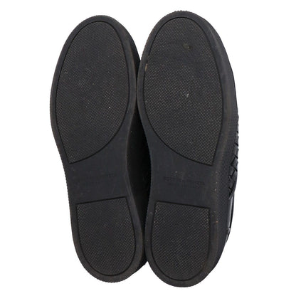 Bottega Veneta Black Leather Intrecciato Slip Ons 36 Slipper — view 6