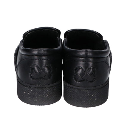 Bottega Veneta Black Leather Intrecciato Slip Ons 36 Slipper — view 3