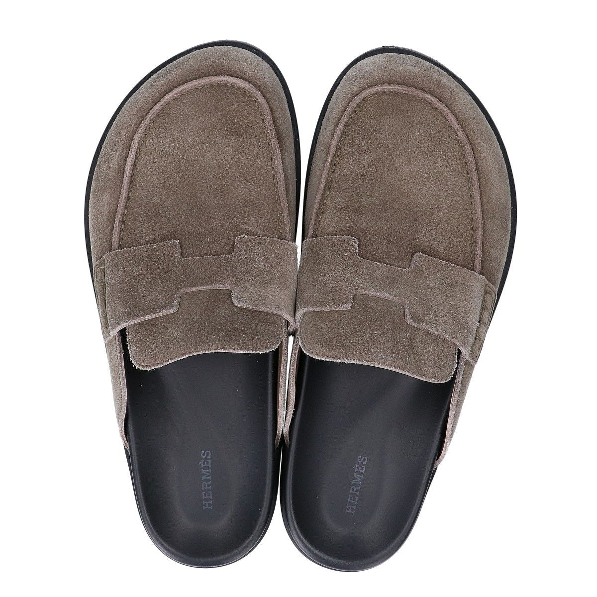 Hermes Go Mule Go Mules Suede Sandals — view 5
