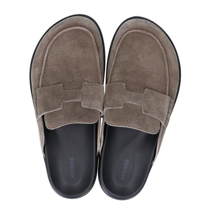 Hermes Go Mule Go Mules Suede Sandals — view 5