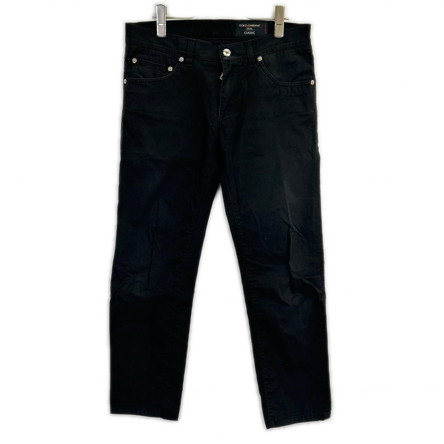 Dolce & Gabbana Black Classic Skinny Denim Pants 46