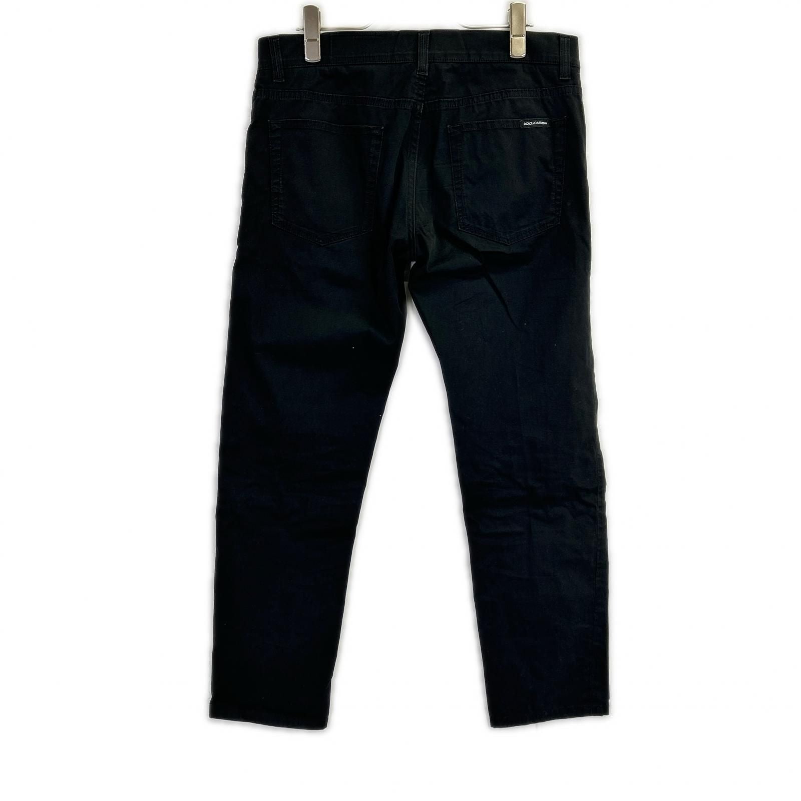 Dolce & Gabbana Black Classic Skinny Denim Pants 46 — view 2