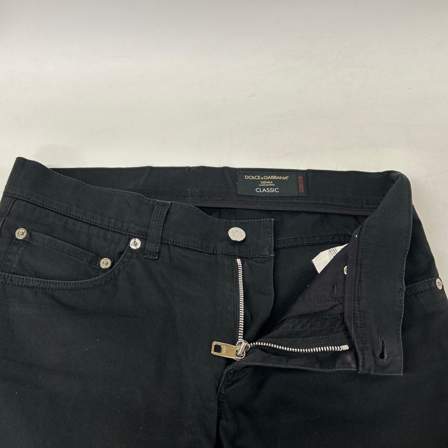 Dolce & Gabbana Black Classic Skinny Denim Pants 46 — view 5
