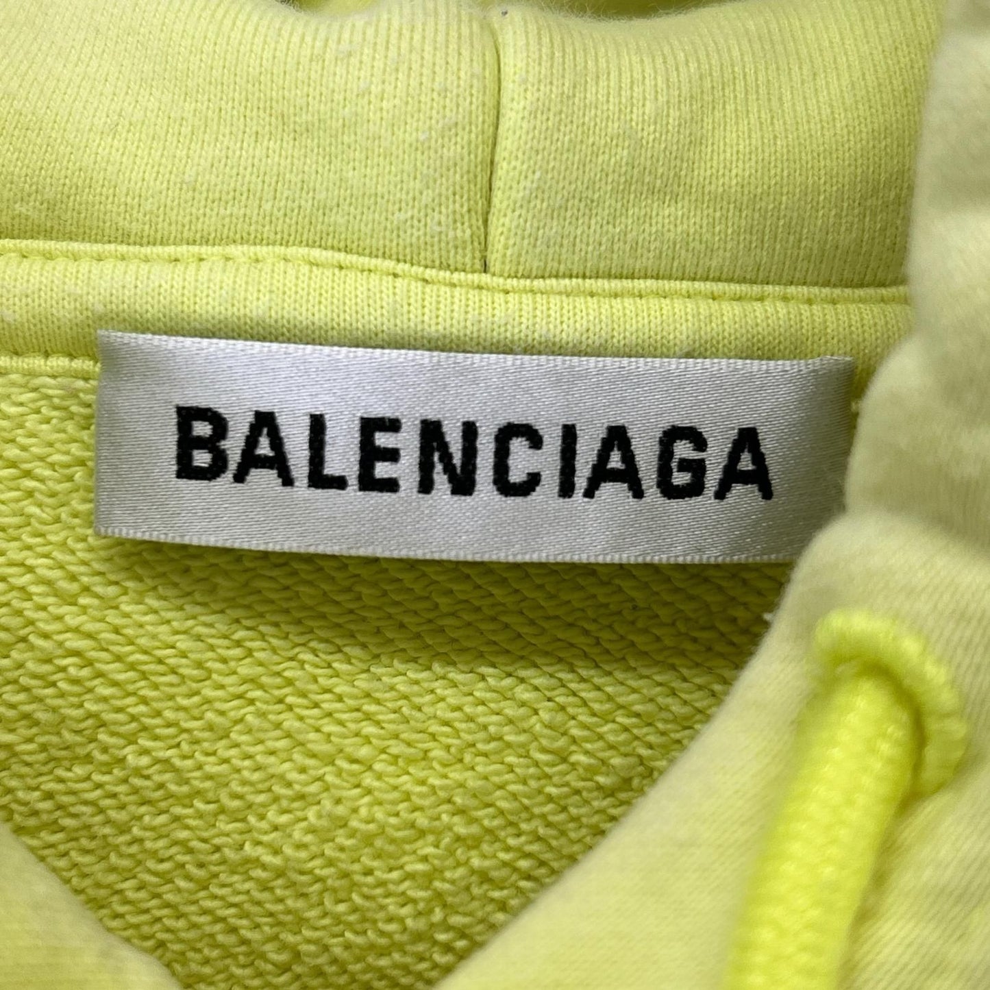 Balenciaga Yellow Crew Pullover Hoodie XS — view 3