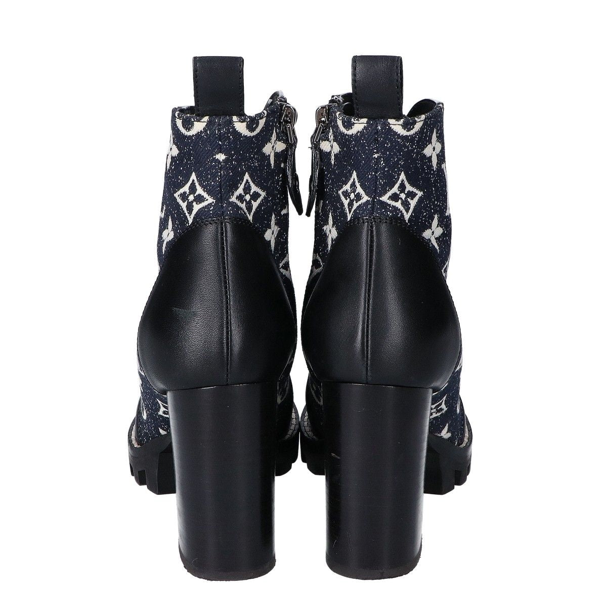 Louis Vuitton Star Trail Line Ankle Boots Denim Leather — view 3