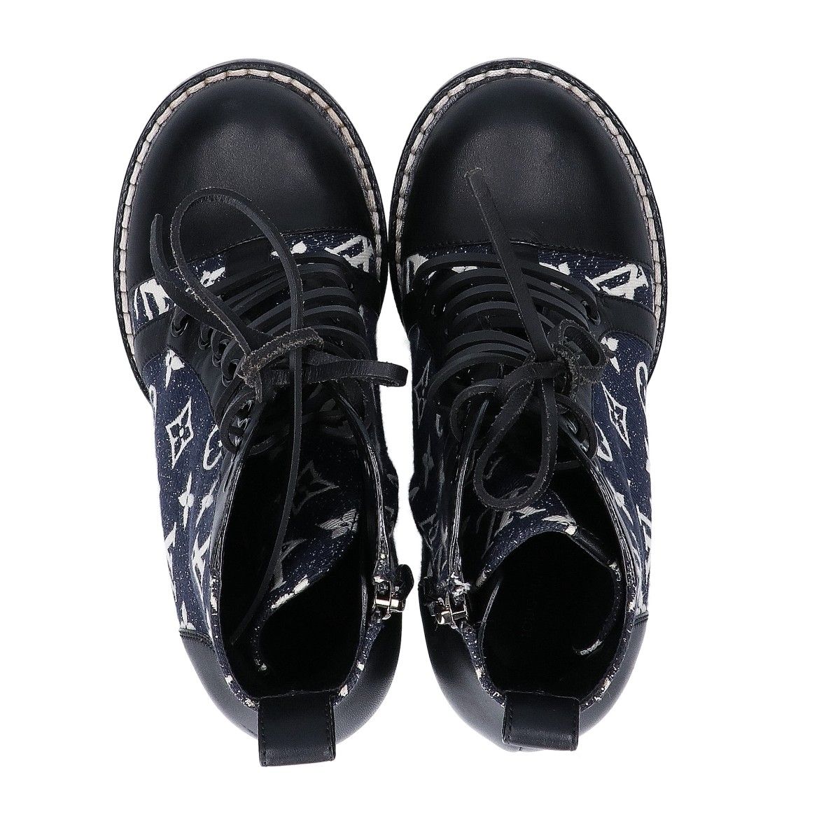Louis Vuitton Star Trail Line Ankle Boots Denim Leather — view 5