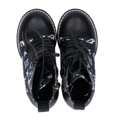 Louis Vuitton Star Trail Line Ankle Boots Denim Leather — view 5