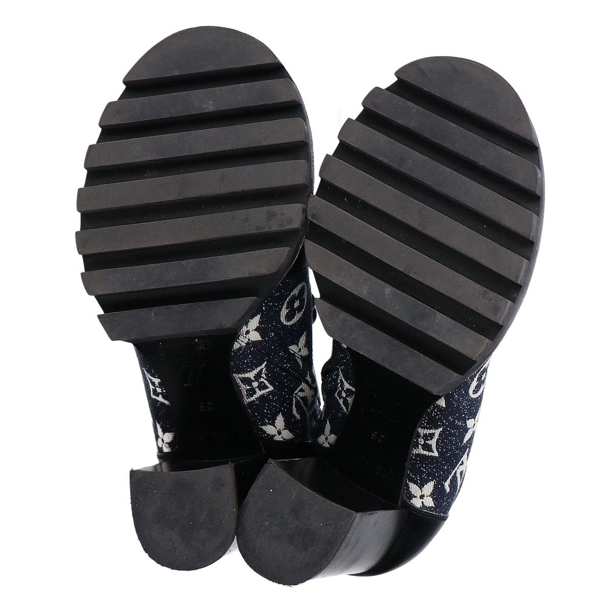 Louis Vuitton Star Trail Line Ankle Boots Denim Leather — view 6