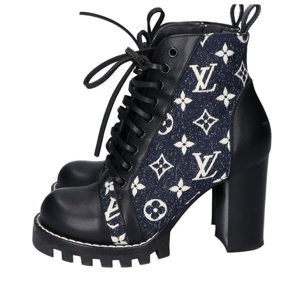 Louis Vuitton Star Trail Line Ankle Boots Denim Leather — view 2