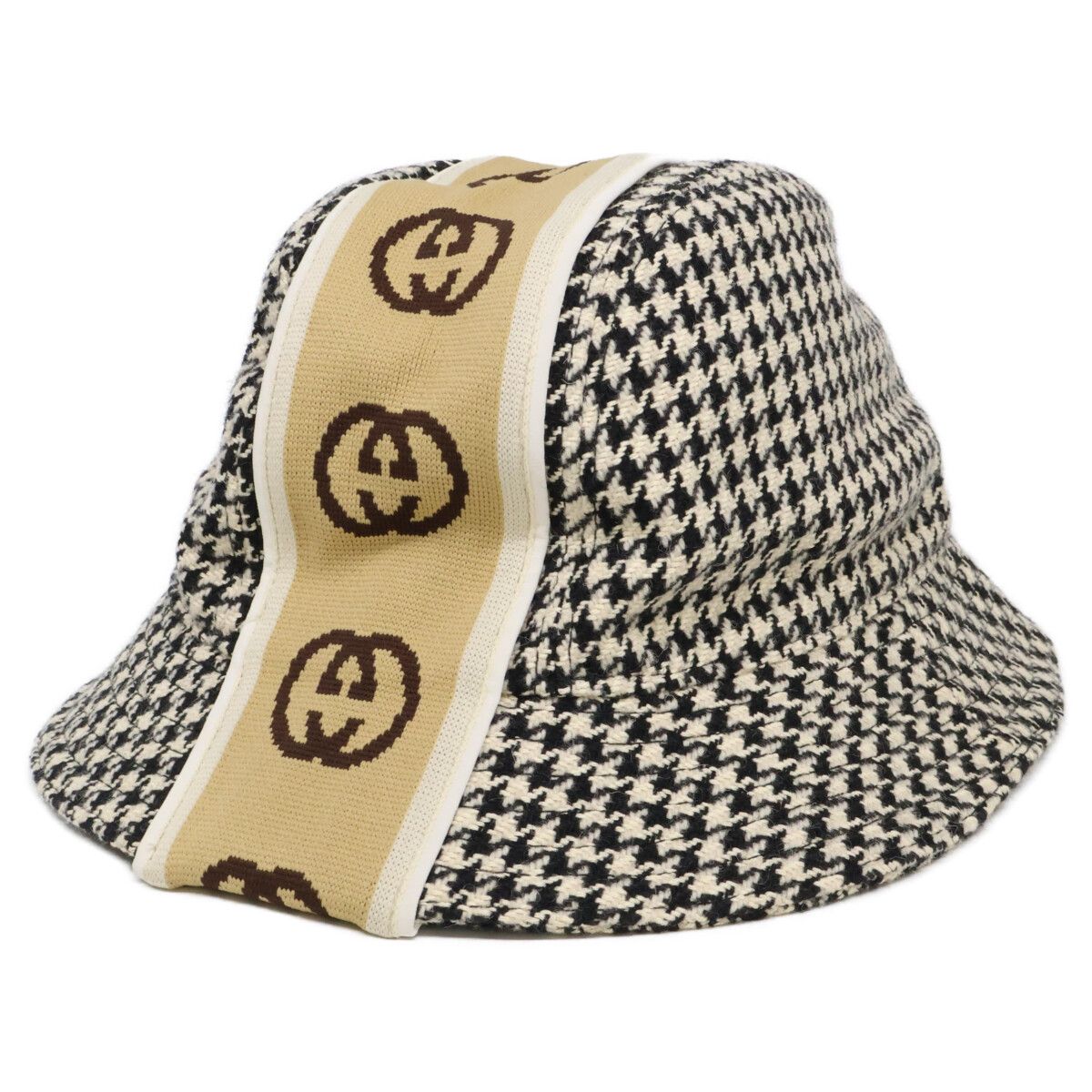 Gucci Houndstooth Bucket Hat M 58 cm