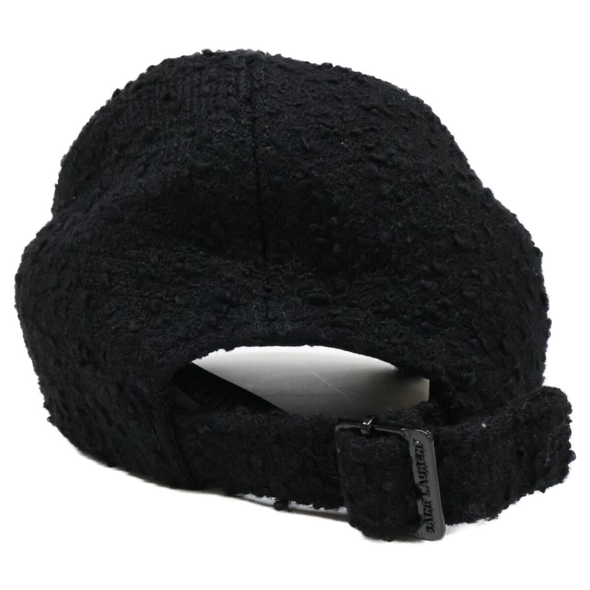 Saint Laurent Paris SL Logo Wool Cap 56 — view 6