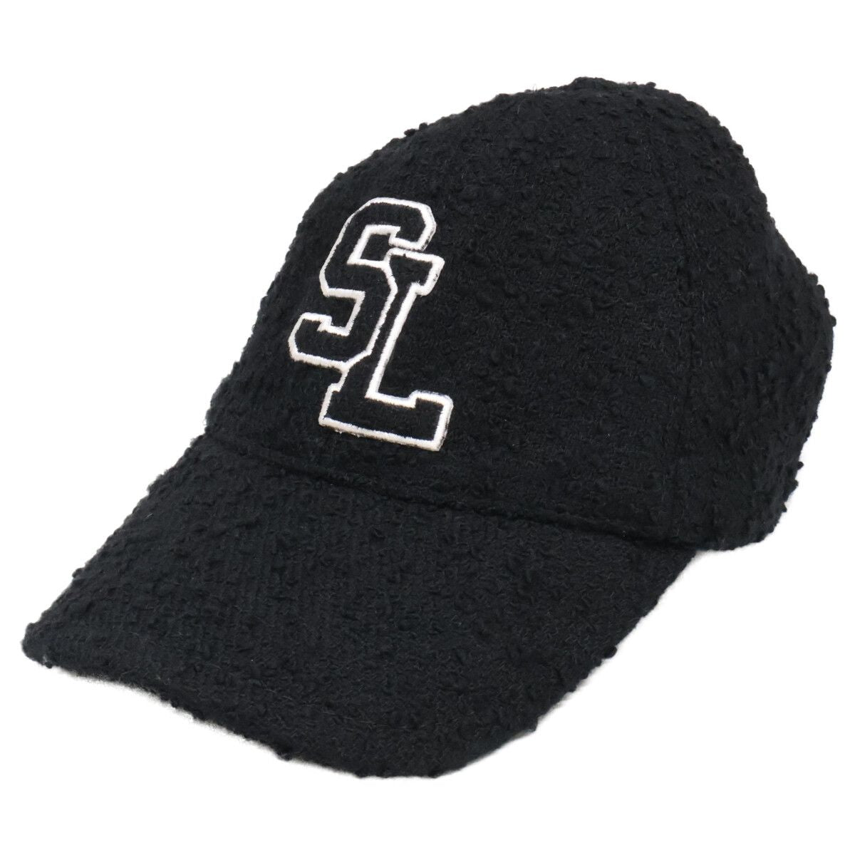 Saint Laurent Paris SL Logo Wool Cap 56