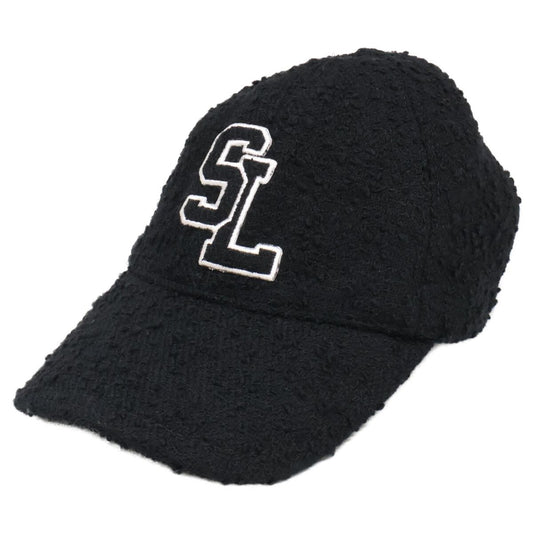 Saint Laurent Paris SL Logo Wool Cap 56
