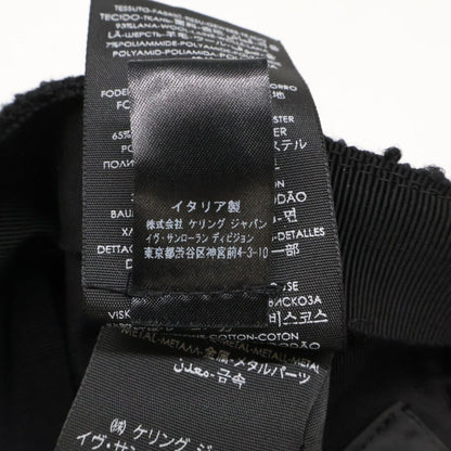 Saint Laurent Paris SL Logo Wool Cap 56 — view 9