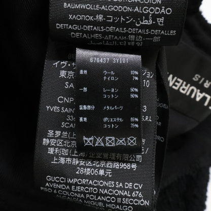 Saint Laurent Paris SL Logo Wool Cap 56 — view 8