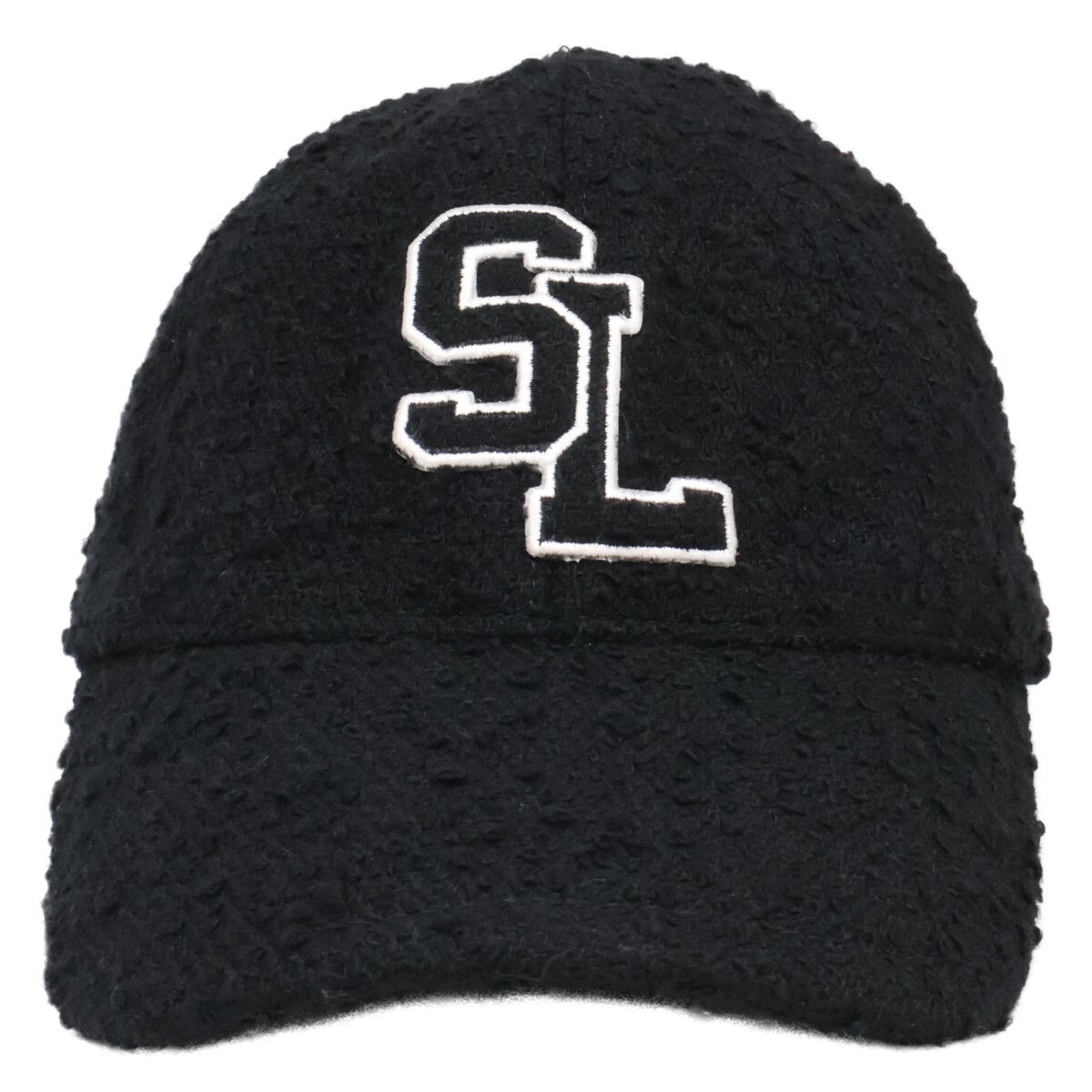 Saint Laurent Paris SL Logo Wool Cap 56 — view 2