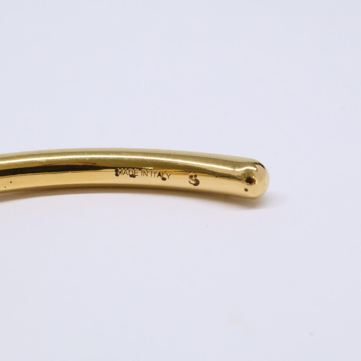Celine Knot Extra Thin Bracelet Gold Finish Brass — view 7