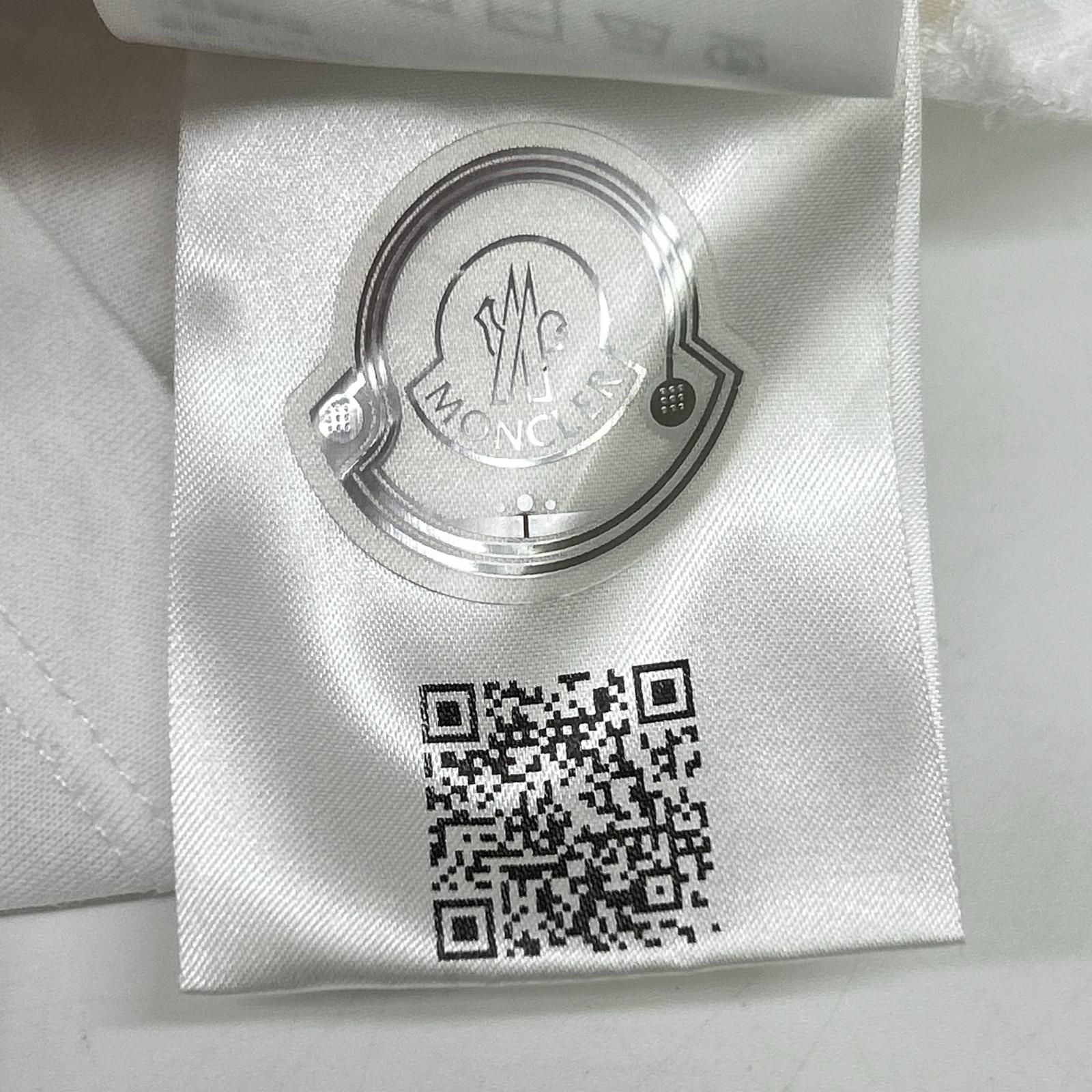 Moncler White SS T-Shirt Double Logo — view 5