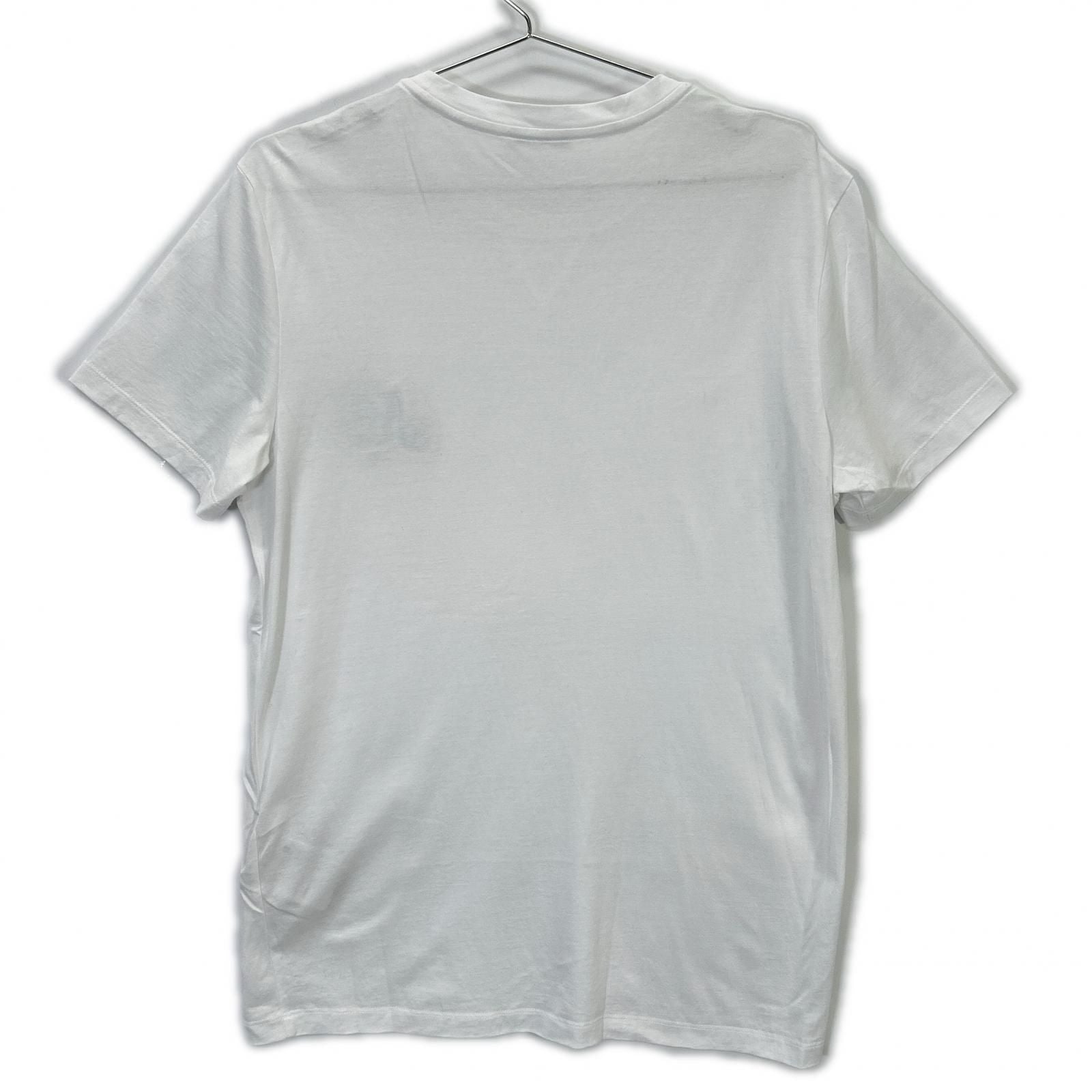 Moncler White SS T-Shirt Double Logo — view 2