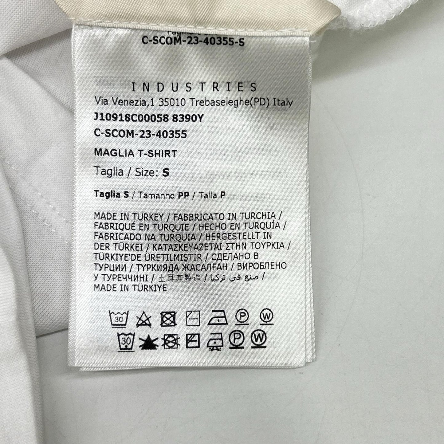Moncler White SS T-Shirt Double Logo — view 4